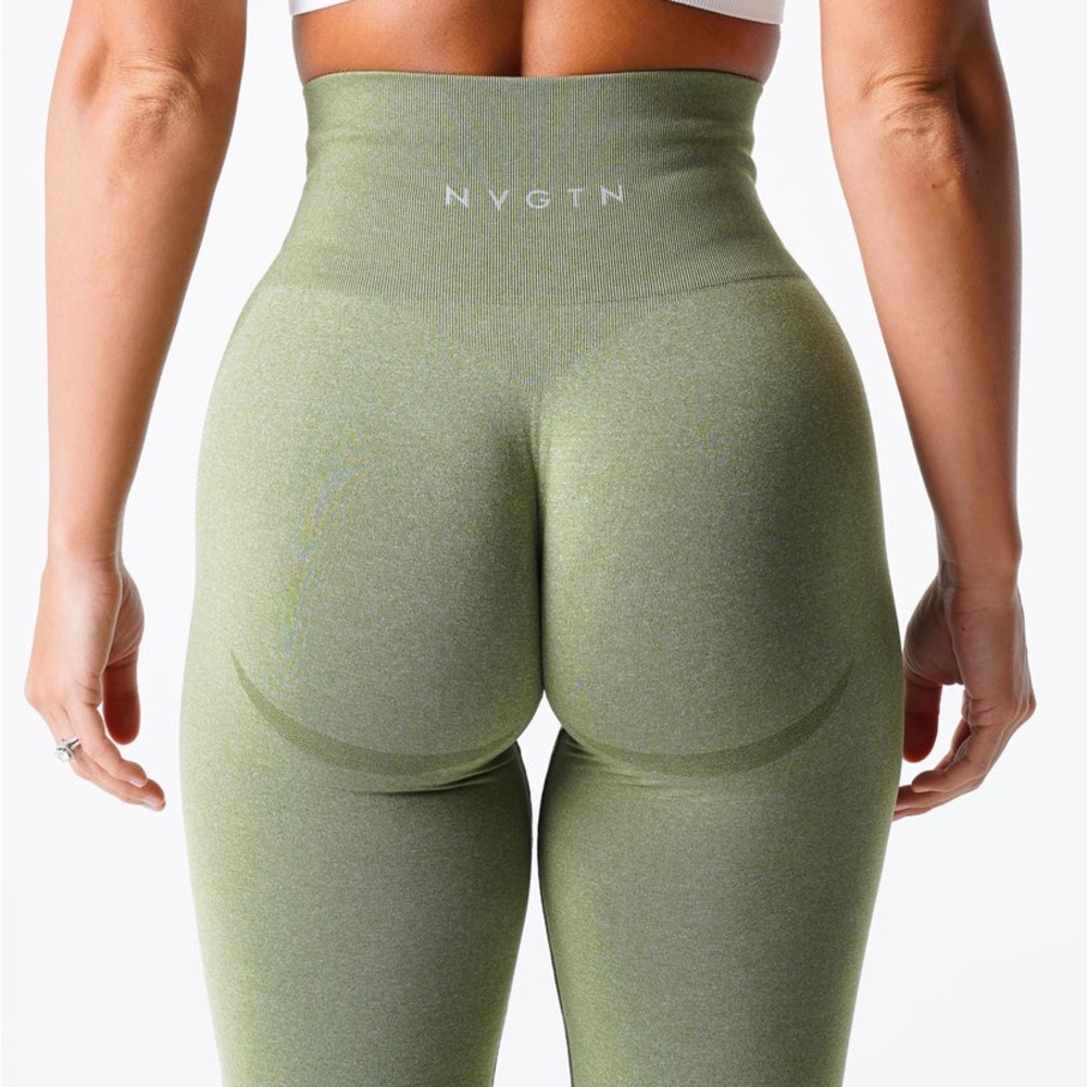 NVGTN Olive Green High-Waisted Leggings